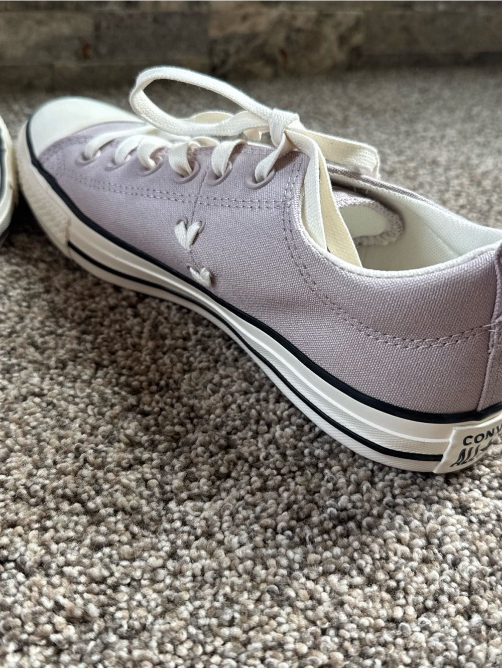 Converse All Star Low-Top Sneakers in Light Lavender nwot Women’s 9.5 - Picture 5 of 8